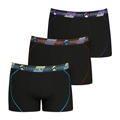 Abbildung von Athena Herren Training LN24 Unterwäsche, Noir/Noir/Noir, M (3er Pack)