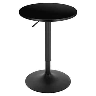 Abbildung von Woltu Bartisch (1 St), runde höhenverstellbare Tischplatte, aus MDF Metall