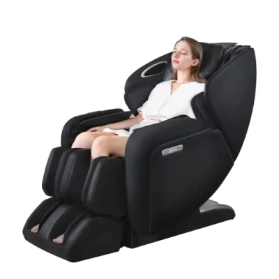 Abbildung von ARONT Massagesessel mit Wärmefunktion Shiatsu Zero Gravity Liegesessel für Ganzkörpermassage,3D Robotische Hände SL Schiene Relaxsessel Bluetooth