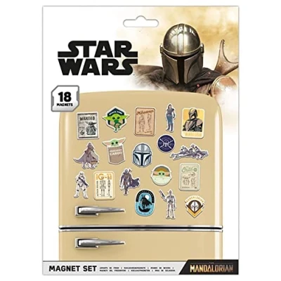 Abbildung von Star Wars The Mandalorian Bounty Hunter Unisex Kühlschrankmagnet, Mehrfarbig, Kunststoff