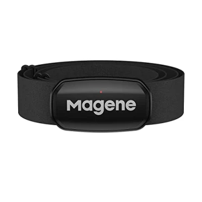 Abbildung von Magene H303 Pulsmesser Brustgurt HRM Fitness Tracker IP67 wasserdichte Unterstützung Bluetooth 4.2 und ANT+, Kompatibel Wahoo, Zwift, Strava