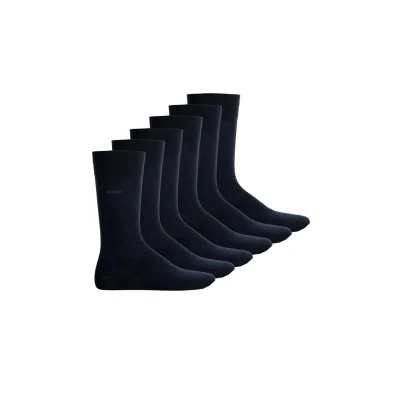 Abbildung von BOSS 6ER PACK Finest SOFT Socken, Herren, Größe: 39 42, Dunkelblau