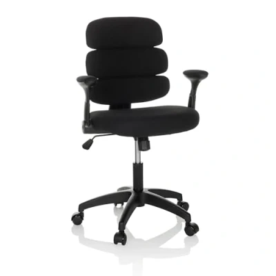 Abbildung von hjh OFFICE Kinderdrehstuhl Kid ERGOLINO B Drehstuhl mit ergonomischer Rückenlehne, Schwarz, 736432