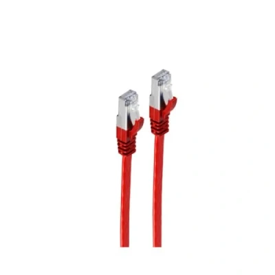 Abbildung von Shiverpeaks RJ45 Flachkabel m. CAT 7 Rohkabel slim rot 2m