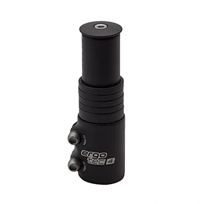 Abbildung von P4B Ahead Adapter für 1 1/8 Vorbauten in Schwarz/Matt Safety Level 4 Inkl. 5 Spacer Ergotec 3 Vorbau Fahrrad und E Bike