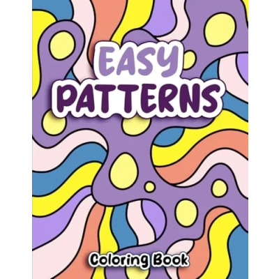 Abbildung von Easy Patterns: Satisfying Coloring Book for Adults and Kids