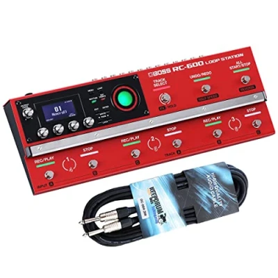 Abbildung von Boss RC 600 Loop Station Looper Pedal + keepdrum Instrumentenkabel