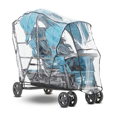 Abbildung von Joovy Big Caboose Rain Cover, Dreifach Kinderwagen Regenschutz, transparent