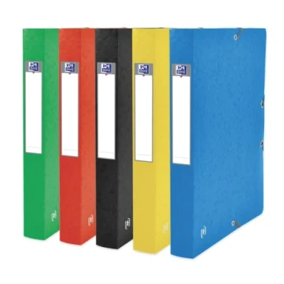Abbildung von 9 x Oxford Sammelbox Top File+ A4 40mm 390g MultiStrat farbig sortiert