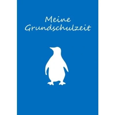Abbildung von Malbuch / Notizbuch A4 blanko Meine Grundschulzeit Pinguin