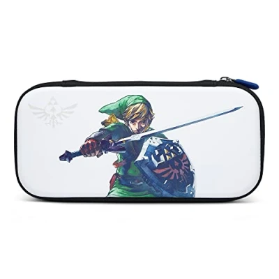 Abbildung von PowerA Schlankes Etui für Nintendo Switch oder Lite Master Sword Defense, Schutzetui, Gaming Etui, Griff, Konsolentasche, Zubehöraufbewahrung, offiziell lizenziert