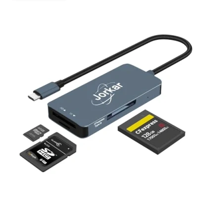 Abbildung von Jorkar Kartenleser CFexpress Typ B, 3 in 1 B &amp; SD Micro TF Kartenleser, USB C 3.2 für CFE Kamera kompatibel mit Panasonic Nikon Canon Kamera(Nicht XQD)