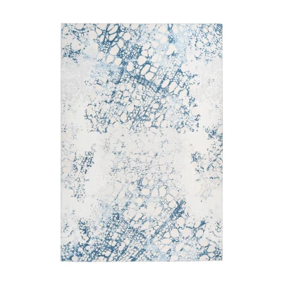 Abbildung von Teppich Creme / Blau 170cm x 240cm