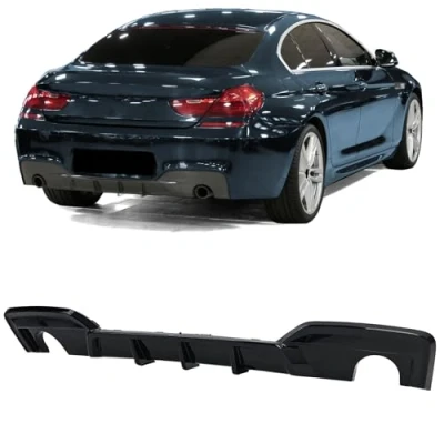 Abbildung von Heckdiffusor Performance Schwarz Glanz passt für 6er BMW F12 F13 F06 640d 640i