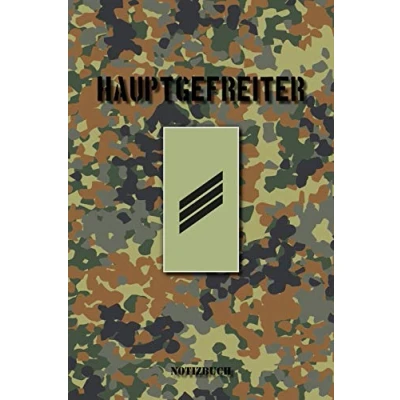 Abbildung von Hauptgefreiter: blanko / leeres Notizbuch Tagebuch 15,24 x 22,86 cm (ca. DIN A5) 120 Seiten