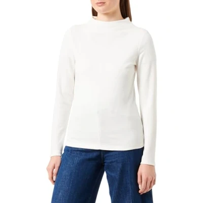 Abbildung von s.Oliver Stretch Langarmshirt, Damen, Größe: 46, Ecru