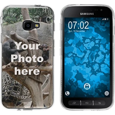 Abbildung von PhoneNatic Case kompatibel mit Galaxy Xcover 4 / 4s Personalisierte Handyhülle Clear zum selbst gestalten eigenem Foto