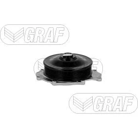 Abbildung von GRAF PA1404 Wasserpumpe mit Dichtung ohne Deckel mechanisch Stahlblech 126 für Keilrippenriementrieb LAND ROVER: Range Rover Sport, 3