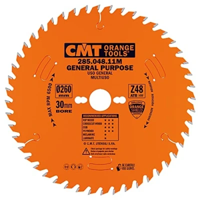Abbildung von CMT Orange Tools 285.048.11 M Kreissägeblatt 260 x 2,8 30 z48 10atb