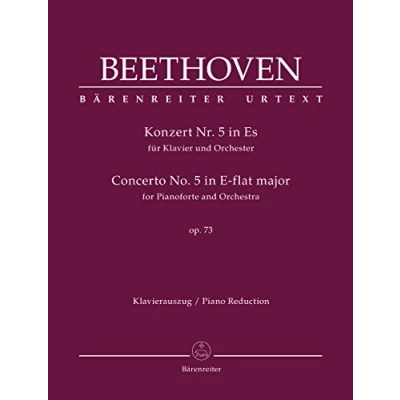 Abbildung von Konzert für Klavier und Orchester Nr. 5 Es Dur op. 73. Klavierauszug mit Stimme. Bärenreiter Urtext