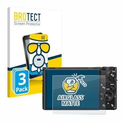 Abbildung von BROTECT Entspiegelungs Schutzglas für Sony Cyber Shot DSC RX100 VII (3 Stück) Schutz Folie Panzerfolie Glas Matt [Extrem Kratzfest 9H, Anti Reflex]