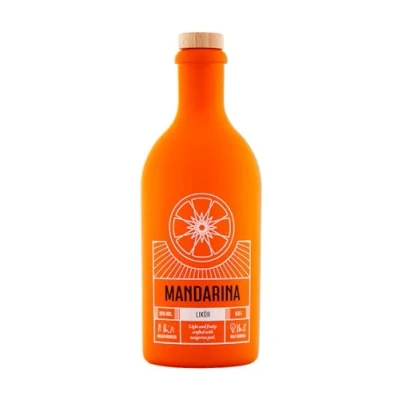 Abbildung von Mandarina Gin Likör 25% Vol. 0,5l mit 11 Botanicals wie Mandarine, Orange, Limette, Wacholder... handcrafted Citrus Liqueur