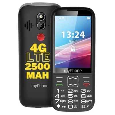 Abbildung von myPhone Halo 4 LTE Tastentelefon für Senioren ohne vertrag seniorhandy, Dual SIM, große Tasten und Display 3,5 Zoll,riesiger 2500 mah Akku bis 16 Tage mit Einer einzigen Ladung + SOS Taste Fackel