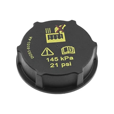 Abbildung von ECSiNG Kühler Ausgleichswassertankdeckel DG938101AA 1301104 1224233 3M5H 8100 AD LF5015205A 30680002 Kompatibel mit Ford Fiesta MK6 MK7 Kunststoff