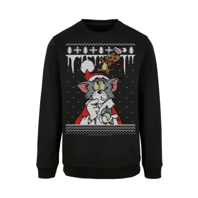 Abbildung von F4NT4STIC TOM UND Jerry Weihnachten FAIR ISLE Sweatshirt, Herren, Größe: 4XL, Black