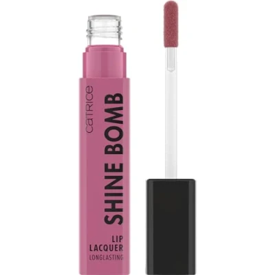 Abbildung von Catrice Shine Bomb Lip Lacquer, Lippenstift, Nr. 060, Nude, langanhaltend, sofortiges Ergebnis, glänzend, farbintensiv, vegan, ölfrei, ohne Parabene, Mikroplastikpartikel, 1er Pack (3ml)