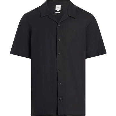 Abbildung von Calvin Klein Cuban Shirt Hemd, Herren, Größe: 5XL, Black