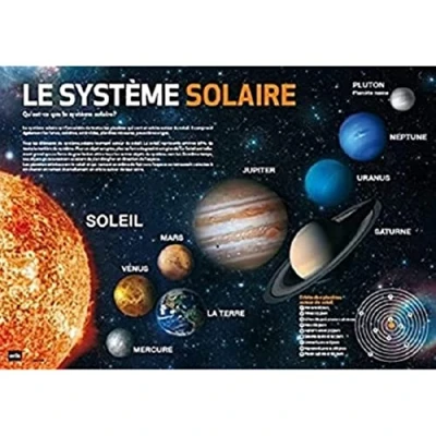 Abbildung von Grupo Erik Schreibtischmatte Solarsystem Schreibtischunterlage Jungen und Mädchen Abwischbar