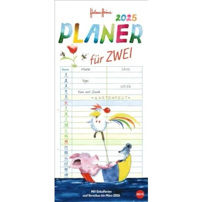 Abbildung von HEYE Wandkalender Helme Heine: Planer für zwei 2025