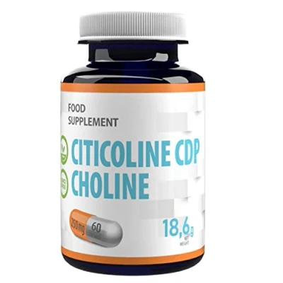 Abbildung von Citicoline CDP Choline 250mg 60 Vegane Kapseln, Laborgeprüft, hohe Stärke, keine Füllstoffe oder Bulker, GVO