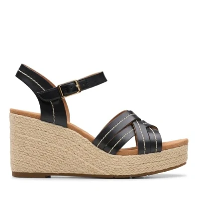 Abbildung von Clarks Sabina Strap Espadrille, Damen, Größe: 39.5, Black Schuhe