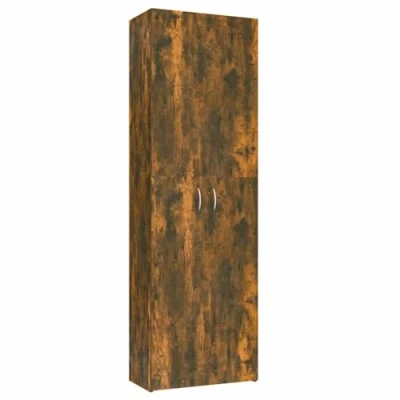 Abbildung von vidaXL Aktenschrank Büroschrank Räuchereiche 60x32x190 cm Holzwerkstoff (1 St)