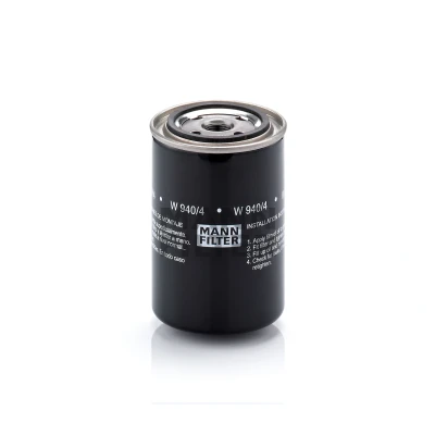 Abbildung von MANN FILTER W 940/4 Ölfilter 3/4 16 UNF 2B mit einem Rücklaufsperrventil Anschraubfilter
