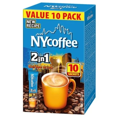 Abbildung von MOKATE® NYCOFEE 2in1 Instantkaffee Classic 10 Sticks x 10g Instant Kaffee Getränkepulver aus löslichem Bohnenkaffee Smooth &amp; Creamy Pulver Getränke Cremiger Geschmack Intensives Aroma