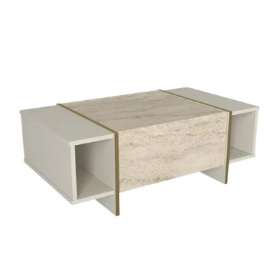 Abbildung von moebel17 Couchtisch in Beige Mit Granit Optik, Optik