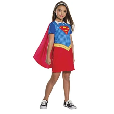 Abbildung von Rubie&#039;s Kostüm DC Superhero Girls Supergirl für Kinder, Schickes der Superheldin aus Animationsserie