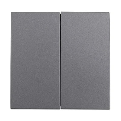 Abbildung von MC POWER Serien Schalter SHALLOW 2 fach, 250V /10A, Klemmanschluss, anthrazit, matt