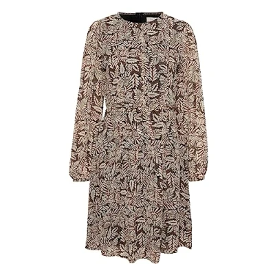 Abbildung von Part Two Cirkelinepw DR Freizeitkleid, Damen, Größe: 40, Black leaf print