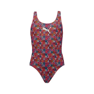 Abbildung von Puma SWIM Girls Printed Swimsuit Badeanzug für Kinder, Größe: 152, Multicolor