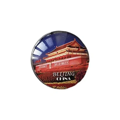 Abbildung von 3D Peking China Tiananmen Kühlschrank Kühlschrankmagnet Kristallglas Handgemachte Tourist Travel Souvenir Sammlung Geschenk Whiteboard Magnetic Sticker Home Decoration