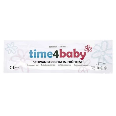 Abbildung von time4baby Schwangerschaftstest hochempfindlicher Frühtest 10 miu/ml, 5 St.