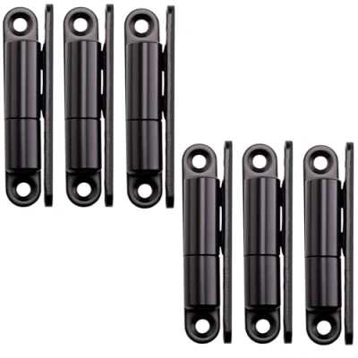 Abbildung von SOTECH 6 Stück Türbänder Aufschraubband 15 x 83 mm Scharnier Renovierband für Innentüren zum Aufschrauben (Stahl schwarz)