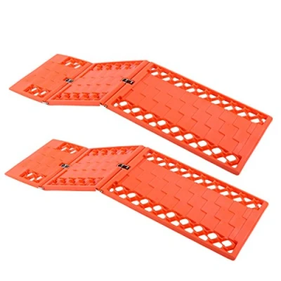 Abbildung von Gripmatte, Anfahrhilfe Set 2 Stück Orange klappbar 590 x 175 mm für Wohnmobil, Pkw, Geländewagen