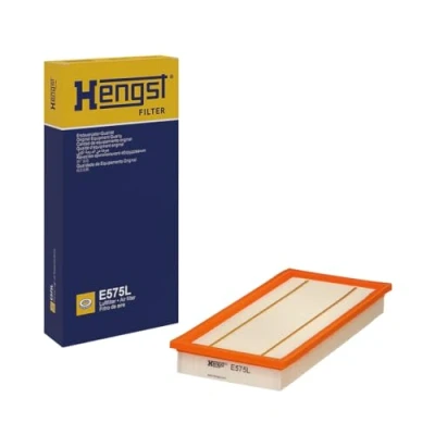 Abbildung von HENGST FILTER E575L Luftfilter 40 151 320 Filtereinsatz FIAT: Tipo Limousine, Kombi, Grande Punto Schrägheck, ALFA ROMEO: MiTo