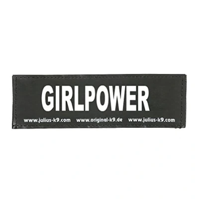 Abbildung von Julius K9 162LR K 36012 Klettaufschrift, GIRLPOWER, klein, schwarz