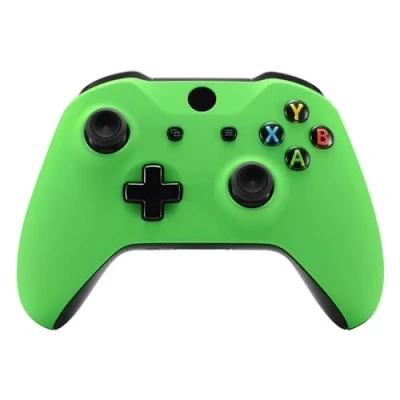 Abbildung von eXtremeRate Case Hülle für Xbox One S/X Controller, Vorderseite Gehäuse Cover Oberschale Skin Schale Shell Zubehör Controller Model 1708 Grün
